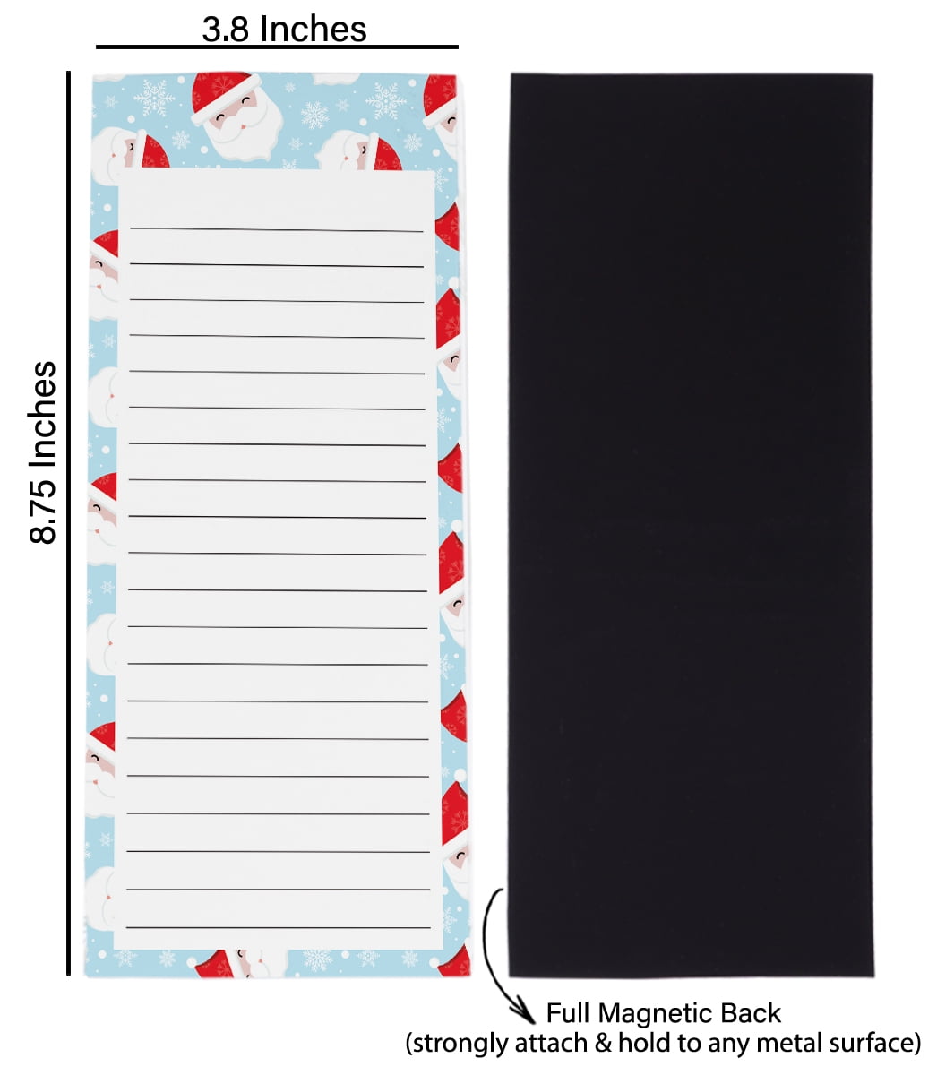 Inkdotpot Pack of 3 Magnetic Fridge To-Do List Notepads- Magnetic Memo Pads For Refrigerator-(50 Sheets Each)-MM