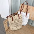thumbnail image 2 of Bolso de hombro de encaje hermoso, bolso de mano para mujer, bolso de compras tipo cubo de gran capacidad, 2 of 6