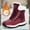 Red, variant on Women Winter Snow Boots Ladies Warm Fur Lined Ankle Booties Outdoor Water Resistant Furry Shoes White 6