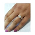 thumbnail image 3 of Bague de Fiançailles Solitaire Ronde 1/2ct Diamant Or Blanc 14k, 3 of 3