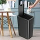thumbnail image 4 of 3 botes de basura de plástico, capacidad de 10 L, cubeta de basura de baño con tapa emergente, para recámara, oficina, cocina, sala de manualidades,baño. (Negro, blanco y gris), 4 of 6