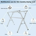 thumbnail image 5 of 95 Inches Clothes Drying Rack, Laundry Drying Rack Clothing Foldable & Collapsible Stainless Steel Heavy Duty Clothing Drying Rack with Windproof Hooks for Indoor Outdoor, 5 of 7