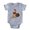 Heather Grey, variant on CafePress - FIN Santa Golden Retriever - Cute Infant Baby Football Bodysuit
