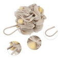 thumbnail image 4 of Unique Bargains 1 Pc Bath Shower Loofah Sponge Body Puffs for Shower 5.91"x4.72" Khaki, 4 of 6