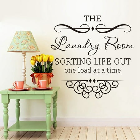 Meigar The Laundry Room Quote Removable Words Wall Stickers Decal Home Kitchen