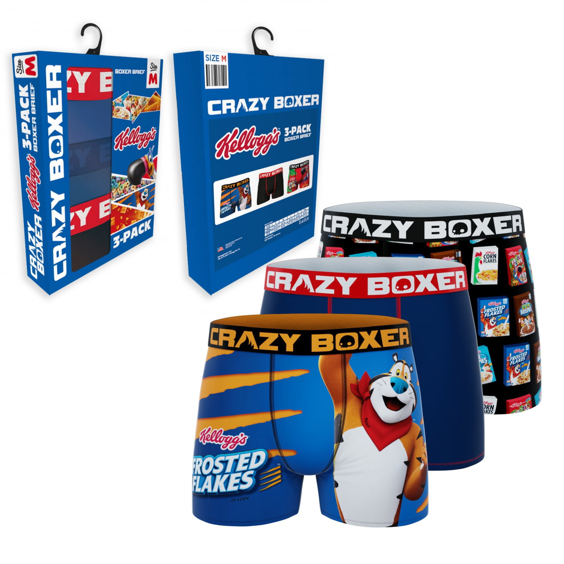 CRAZYBOXER Men's Underwear Kelloggs Stretch Soft Boxer Brief