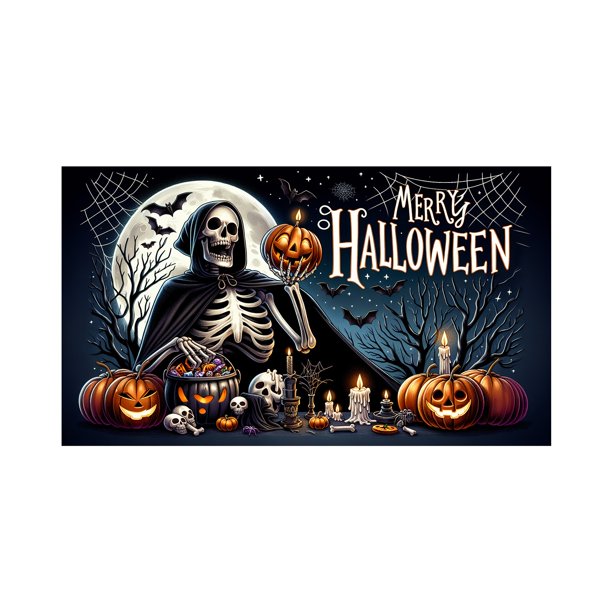 480*210 Cm Pancarta Para Puerta De Garaje Exterior De Halloween Gran Cubierta Decorativa Para Puerta De Halloween Decoración Para Fiestas Puerta De Garaje Exterior Decoración Para Paredes Del Hogar