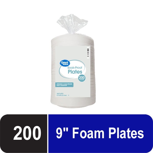 Hefty Everyday Soak Proof Foam Plates 150 Count Pack 
