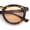 Tortoise - Beige, variant on Hipster Keyhole Bridge Round Horn Rim Plastic Gentlemanly Sunglasses [Slate - Red]