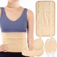 thumbnail image 2 of 4Pcs Waist Neck Oil Pack Set with Chest Pads Washable Reusable Knee Essential Oil Wrap Mess-Free Oil Pack Wrap with Adjustable Elastic Straps Soft Comfortable Oil Pack for Chest Waist Nec, 2 of 6