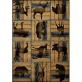 thumbnail image 1 of United Weavers 511 32475 28C 2 ft. 7 in. x 7 ft. 4 in. Designer Contours CEM Lodge DEco Runner Rug, Multi, 1 of 1