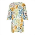 thumbnail image 4 of Lolmot Womens Summer Dresses V-Neck Flared Sleeves Elegant Ethnic Wind Print Mini Short Dresses, 4 of 5