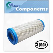 3-Pack Replacement for Kawasaki FH721V BS25 4 Stroke Engine Air Filter - Compatible with Kawasaki 11013-7020 Filter