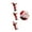 small-three person ladder, variant on Christmas Pendant Santa Decorations Window Ladder Climbing Santa Holiday Props Christmas Tree Pendant