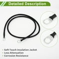 thumbnail image 6 of Unique Bargains Universal 3/8" Lug 5/16" Lug 7 AWG Gauge 3FT Battery Inverter Cable Battery Cable Tinned Copper 1 Pc Black, 6 of 7