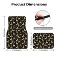 thumbnail image 5 of Naloa Elegant Gold Moose Car Foot Mat Set of 4 Pieces - Universal Floor Liner Neoprene Full Set Floor Mats for Cars Trucks SUV, 5 of 7
