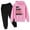 Pink, variant on Gaexia Boys Tracksuit Sweatpants Hoodie Set Soccer Outfit Loose Fit Hoodie Sets 2 Pieces Kids Sweatsuit Back To School Clothes for Boys,Red,4-5 Years