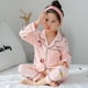 thumbnail image 4 of Pijamas para niñas Primavera y otoño Manga larga Niños Delgados Grandes Niños Princesa Niñas Traje de casa Solapa Ropa exterior, 4 of 6