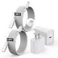 thumbnail image 1 of Cargador ProTVSolutions de 2 paquetes con cable USB-C a Lightning de 3 m, 1 of 7