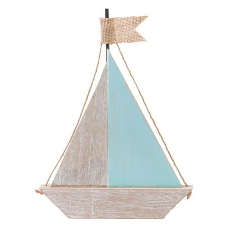 Urban Trends Wood Sailing Boat Sculpture