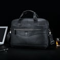 thumbnail image 7 of BULLCAPTAIN Crossbody Shoulder Bag - Genuine Leather Messenger Bag for Office and School, 7 of 7