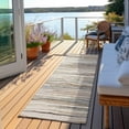 thumbnail image 6 of Addison Rugs Chantille Indoor/Outdoor Transitional Stripes Ivory Washable Runner Rug, 2'3" x 7'6", 6 of 6