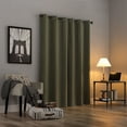 thumbnail image 2 of Sun Zero Cyrus Thermal 100% Blackout Grommet Curtain Panel, 40"X96", Olive Green, 2 of 10