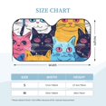 thumbnail image 2 of Kdxio Colorful Cats Pattern Art Print Windshield Sun Shade, Foldable Sun Blocker for Car,Truck,SUV Automotive Interior Sun Protection,Reflective Shade for Front Windshield(Medium), 2 of 6