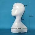 thumbnail image 3 of Professional Head Headwear Necklace Display Stand - style 1, 3 of 10