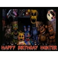 thumbnail image 2 of Five Nights Freddy Bonnie Chica Freddy Fazbear Birthday Cake Topper, by A Birthday Place, 2 of 4