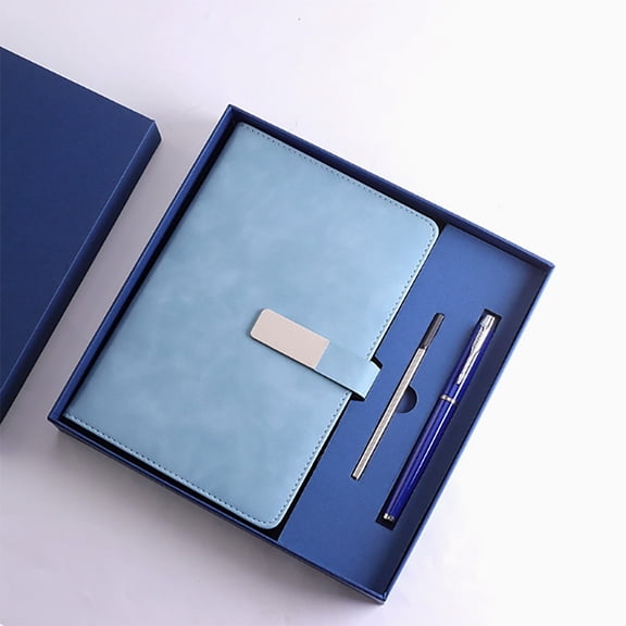 Handmade Leather Journal, Leather Notebook Set, Notebook Travel Journal With Ballpoint Pen And Pen Sleeve, Vegan Leather, Suitable As A Birthday or Christmas for Women and Men