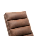thumbnail image 5 of Modern Recliner Chaise Chair, Upholstered Linen Chaise Lounge Indoor Chair with Metal Legs and Side Pocket, Massage Long Lounger Lazy Sofa Chair with Backrest for Bedroom Living Room, Coffee, 5 of 7