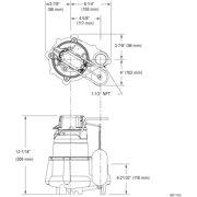 Zoeller M98 Cast Iron Effluent or Dewatering Submersible Sump Pump