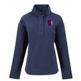 thumbnail image 2 of Women's-Cutter & Buck  Navy St. Louis City SC Hunts Point Eco Textured Fleece Recycled Quarter-Snap Pullover Top, 2 of 3