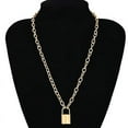 thumbnail image 1 of PENGXAING Punk Unisex Women Padlock Necklace Stainless Steel Pendant Chain Club Party, 1 of 6