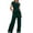 Green, variant on Vivianyo HD Women's 2-Piece Casual Outfit, Short Sleeve Ruched Crop Top and Wide Leg Pants Loungewear Set, Women's Green, Sizes S-2XL
