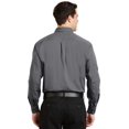 thumbnail image 2 of Port Authority S613 Mens Tonal Pattern Easy Care Shirt, Grey - Extra Small, 2 of 4
