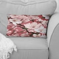 thumbnail image 2 of Designart "Floral Beauty in Pink Sakura Blossoms" Japanese Printed Throw Pillow, 2 of 5