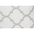 thumbnail image 4 of Ox Bay 20" x 20" Hand-Woven White/ Grey Trellis Resistant Polyester Pillow Cover, 4 of 9