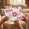 thumbnail image 3 of Mother’s Day Sign Wall Hanging – “Best Mom Ever” Rustic Farmhouse Plaque, Burlap Rope Door or Wall Decor, Gift for Mom from Kids, Indoor Outdoor Porch Decor, 11.8" x 7.9", 3 of 6