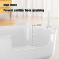 thumbnail image 5 of Extra Large Litter Box with High Sides,15.8" Lx11.4 Wx5.7 H XL Multi Cat Litter Pan for Kitty,Cat Boxes for Indoor Cats,Jumbo Litter Boxes for Big Cats,Anti-Splashing,Easy to Clean (White), 5 of 6