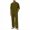07#Green, variant on Long Sleeve Casual Outfit For Men Henley Half Button Stand Collar Shirt Matching Loose Fit Long Trousers
