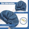 thumbnail image 3 of Guardoinrt Wide Application Cap For Hair Protection Smooth Line Comfortable Silk Sleeping Bonnet Sleeping Cap Black 1Set, 3 of 6