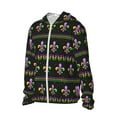 thumbnail image 2 of Kll Mardi Gras Fleur De Lis Print Men'S Women’s Upf 50+ Sun Protection Outdoor Hoodie Jacket Long Sleeve Fishing Hiking Performance Shirt- Medium, 2 of 8