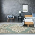 thumbnail image 3 of Luxe Weavers Blue 8x10 Southwestern Area Rug, Stain Resistant Fringe Carpet, 3 of 9