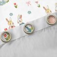 thumbnail image 4 of Castle Fairy Cute Rabbit Black Out Curtains for Preppy Child,Cartoon Jungle Animal Curtains Pack of 2 (42x63 Each),Kawaii Floral Flowers Bow Bedroom Curtains,Ultra Soft Home Decor, 4 of 6