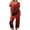 Vermilion, variant on Kixjoy Matching Sets Women Clothing Sweat Capris Sets Short Sleeve Lounge Fall Tracksuits Classic Valentines Loose Fit Sweatsuits for Women with Pockets, Wine XL