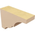 thumbnail image 5 of 2"W x 6"D x 4"H Classic Asheboro Rough Cedar Woodgrain TimberThane Corbel, Primed Tan, 5 of 6