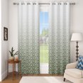 thumbnail image 5 of Ombre Damask Blackout Curtains,Thermal Insulated Grommet Window Drapes,Set of 2,42x63 Inch,Olive Green, 5 of 6