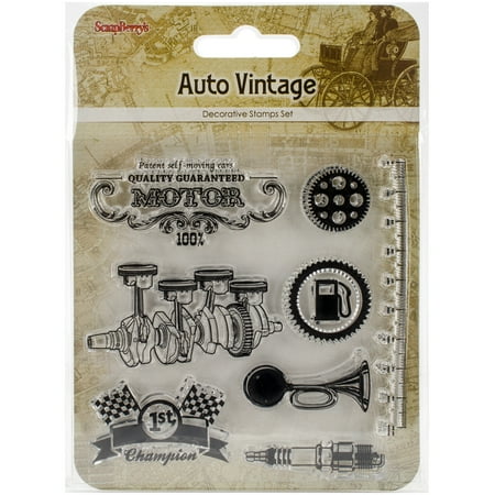 Vintage Stamping Setting - ScrapBerry's Clear Stamps 4
